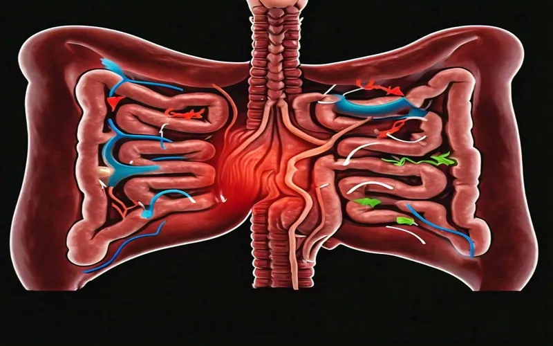 Symptoms due to inflammation in the Colon