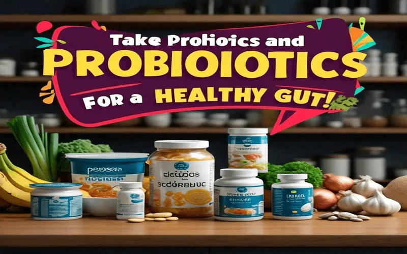 Take Probiotics and Prebiotics 